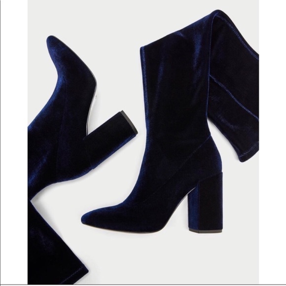 Zara Shoes - New Zara velvet over the knee boots